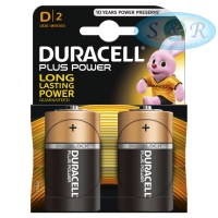 Duracell Plus 100 Batteries Size D