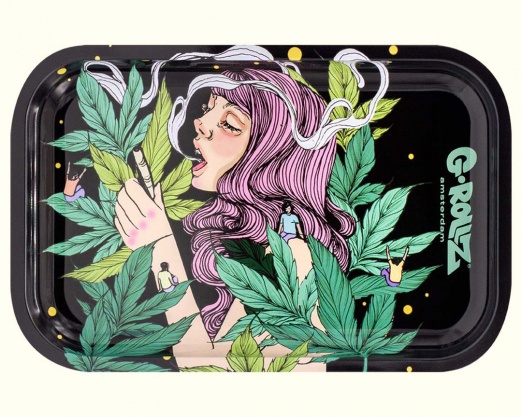 'Colossal Dream' Medium Metal Rolling Tray - 17.5cm x 27.5cm