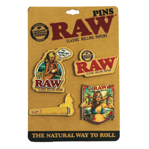 RAW ASSORTED PINS 4 PACK