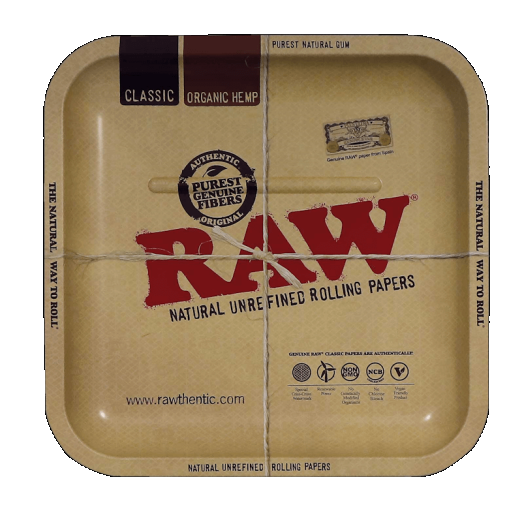 RAW METAL SQUARE ROLLING TRAY