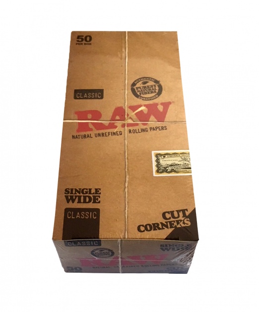 RAW Classic Single Wide Cut Corners Rolling Papers