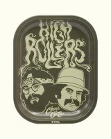 Cheech & Chong 'High Roller' Medium Metal Rolling Tray - 17.5cm x 27.5cm